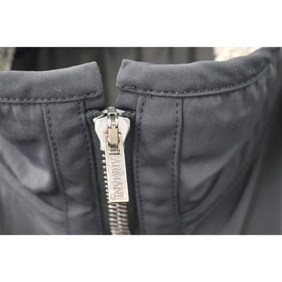 Armani Collezioni Jacket Mens 40 faux fur lined Full Zip Coat Made In Italy - Picture 7 of 16